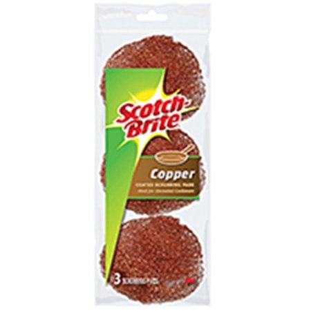 SCOTCH-BRITE Scotch Brite 213C Scotch-Brite Copper Coated Scouring Pads; 3 Count 213C